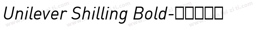 Unilever Shilling Bold字体转换
